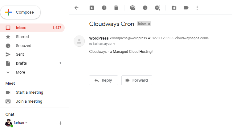 e-mail cron