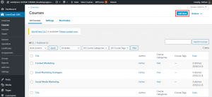 新しいコースを追加する