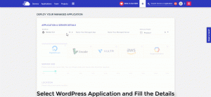 cloudwaysサーバーとwordpressアプリケーションを起動します