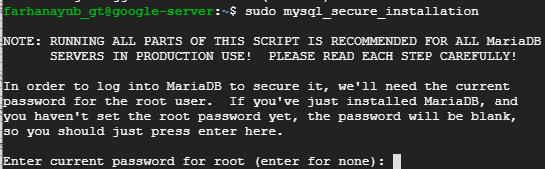 senha root do banco de dados