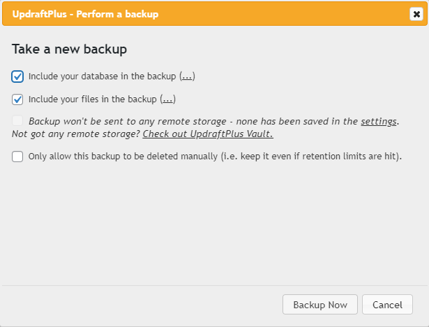 le courant ascendant fait une sauvegarde