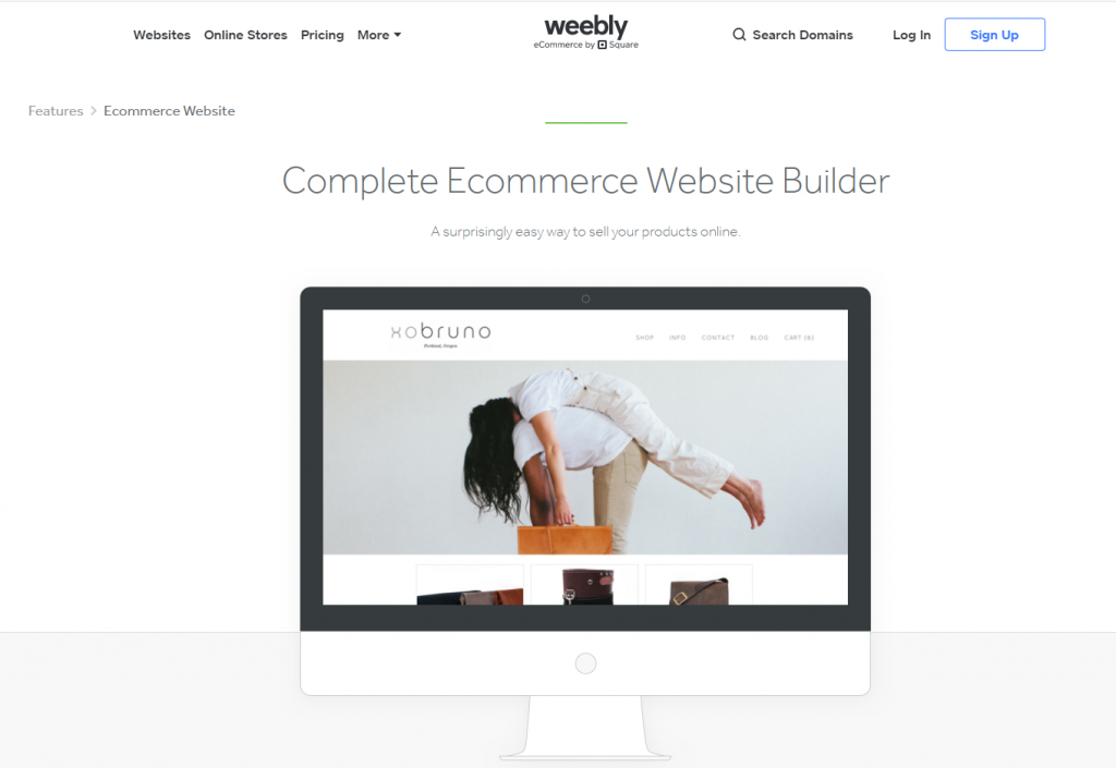 Kreator e-commerce Weebly
