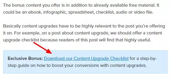 Aggiornamento dei contenuti