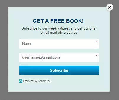 Modulo di iscrizione al libro gratuito