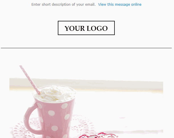 Responsive E-Mail-Vorlage auf dem Desktop responsive email template on desktop