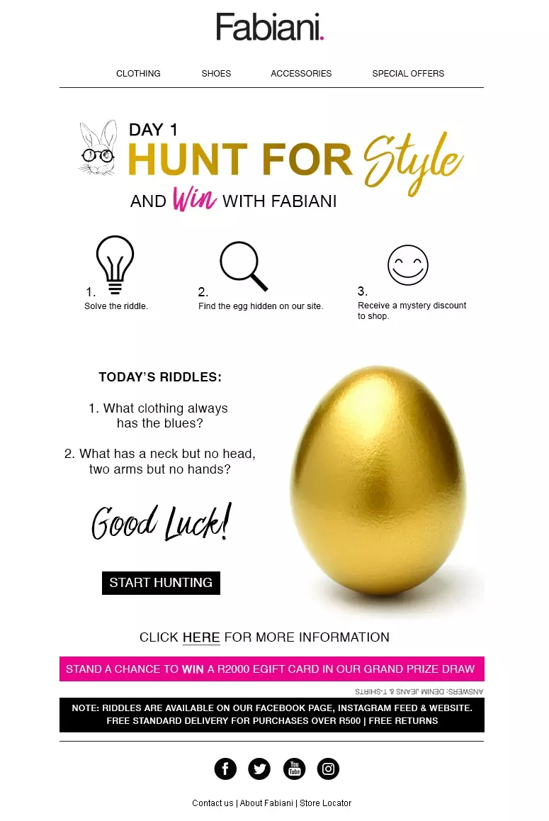 email gamification example