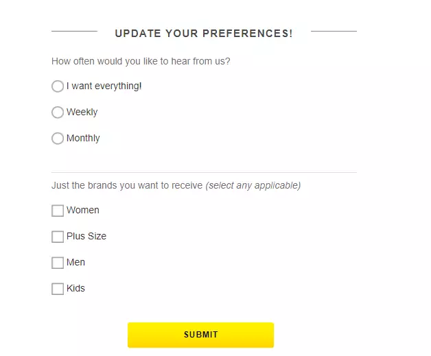 centre de préférences preference center