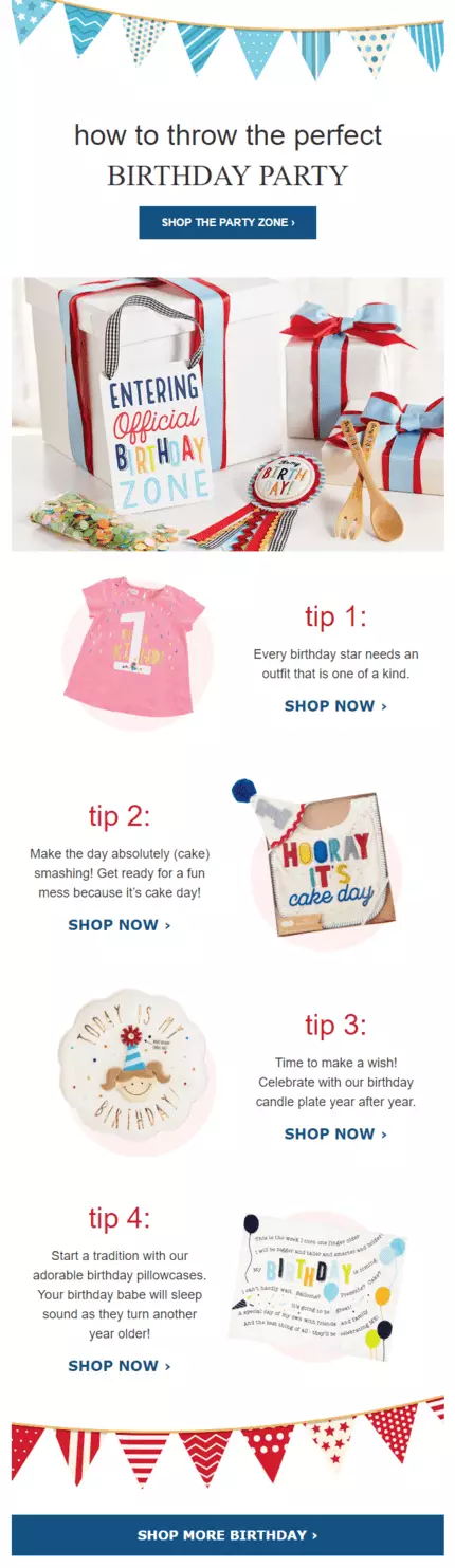 Beispiel für eine Geburtstags-E-Mail birthday email example