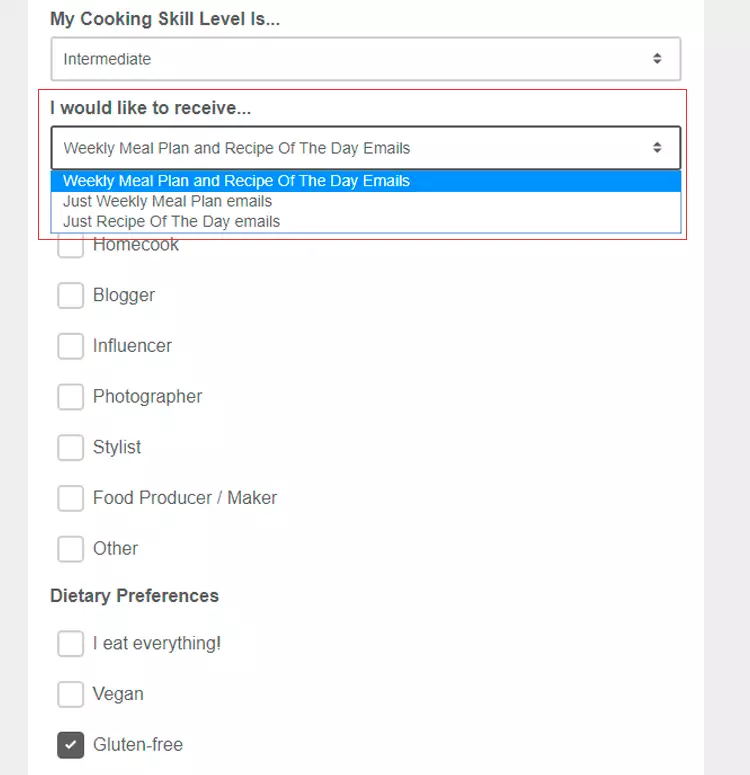 centrul de preferință pentru frecvența e-mailurilor email frequency preference center