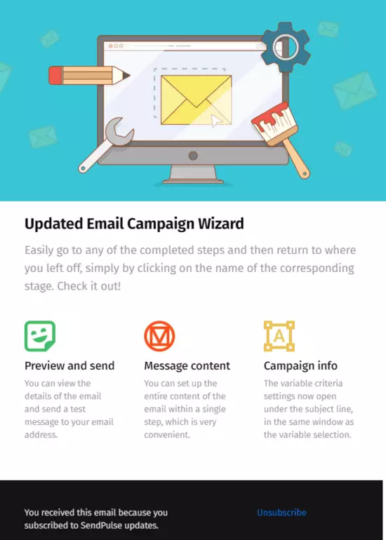 مثال على قالب البريد الإلكتروني email template example