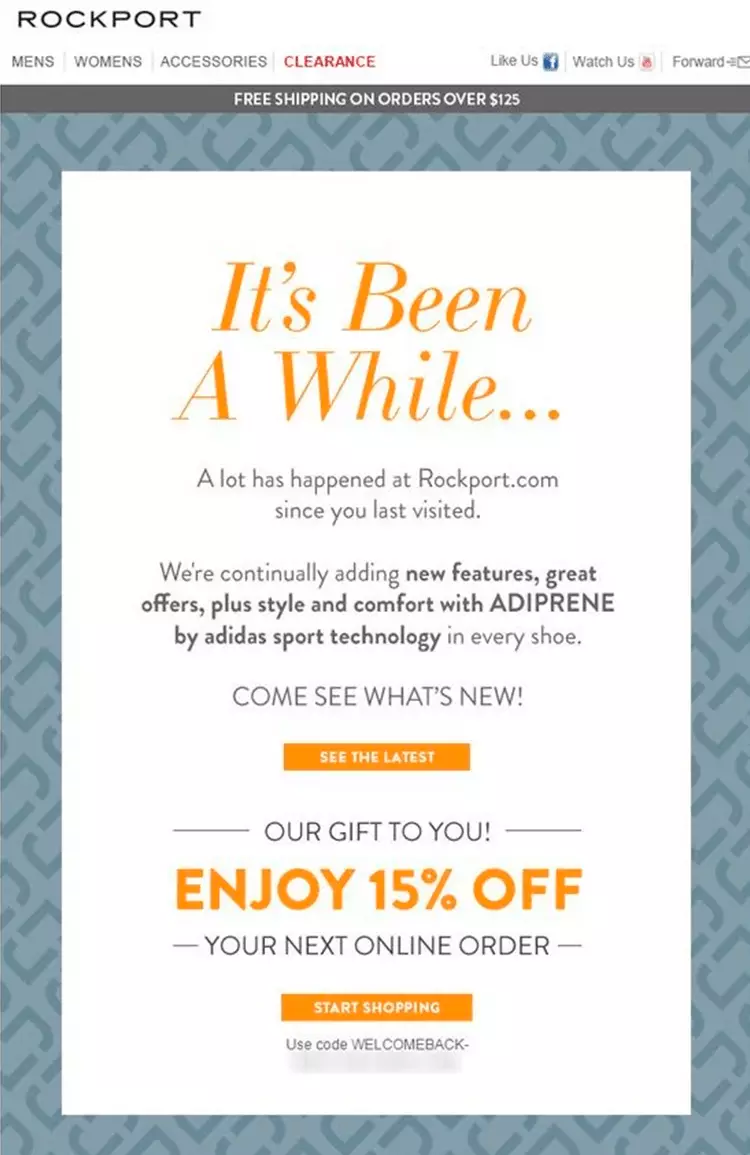 重新参与电子邮件 re-engagement email