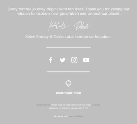 email signature example