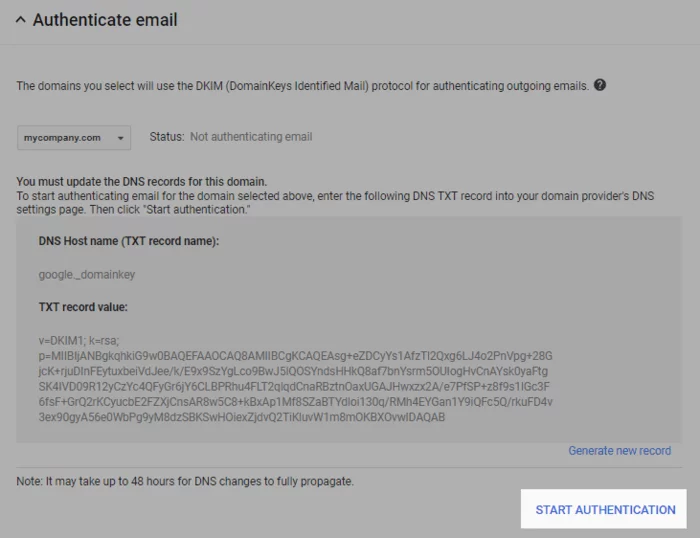 autentificare dkim dkim authentication