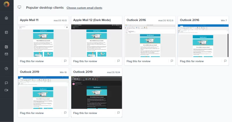 test podglądu szablonu e-mail email template preview test
