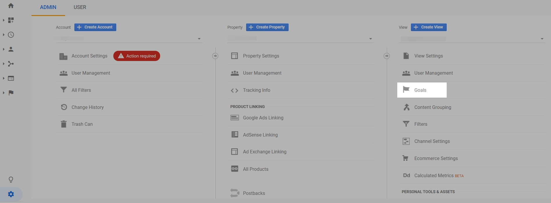 إضافة أهداف لتتبع التحويلات adding goals to track conversions