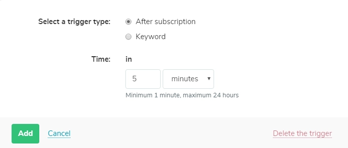 after subscription trigger