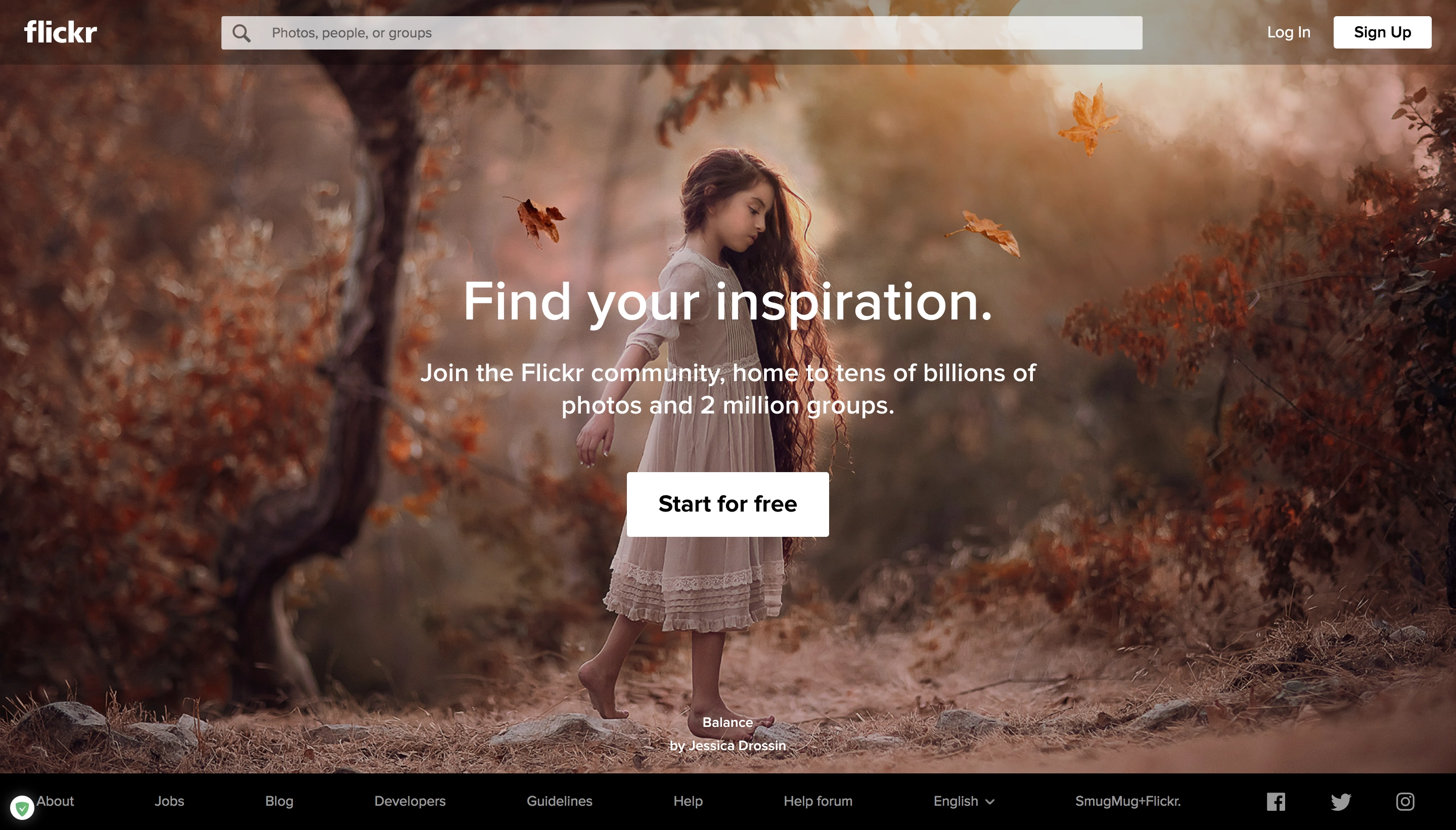 flickr 登陸頁面 flickr landing page