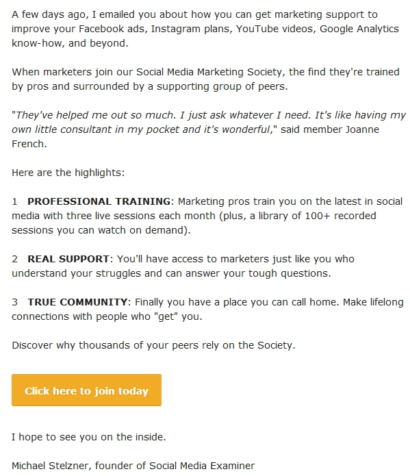 個性化電子郵件 personalized email