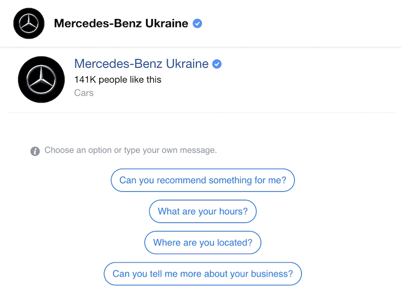 Mercedes chatbot use case