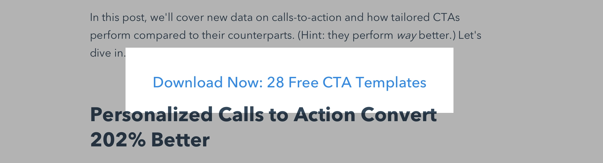 text cta example