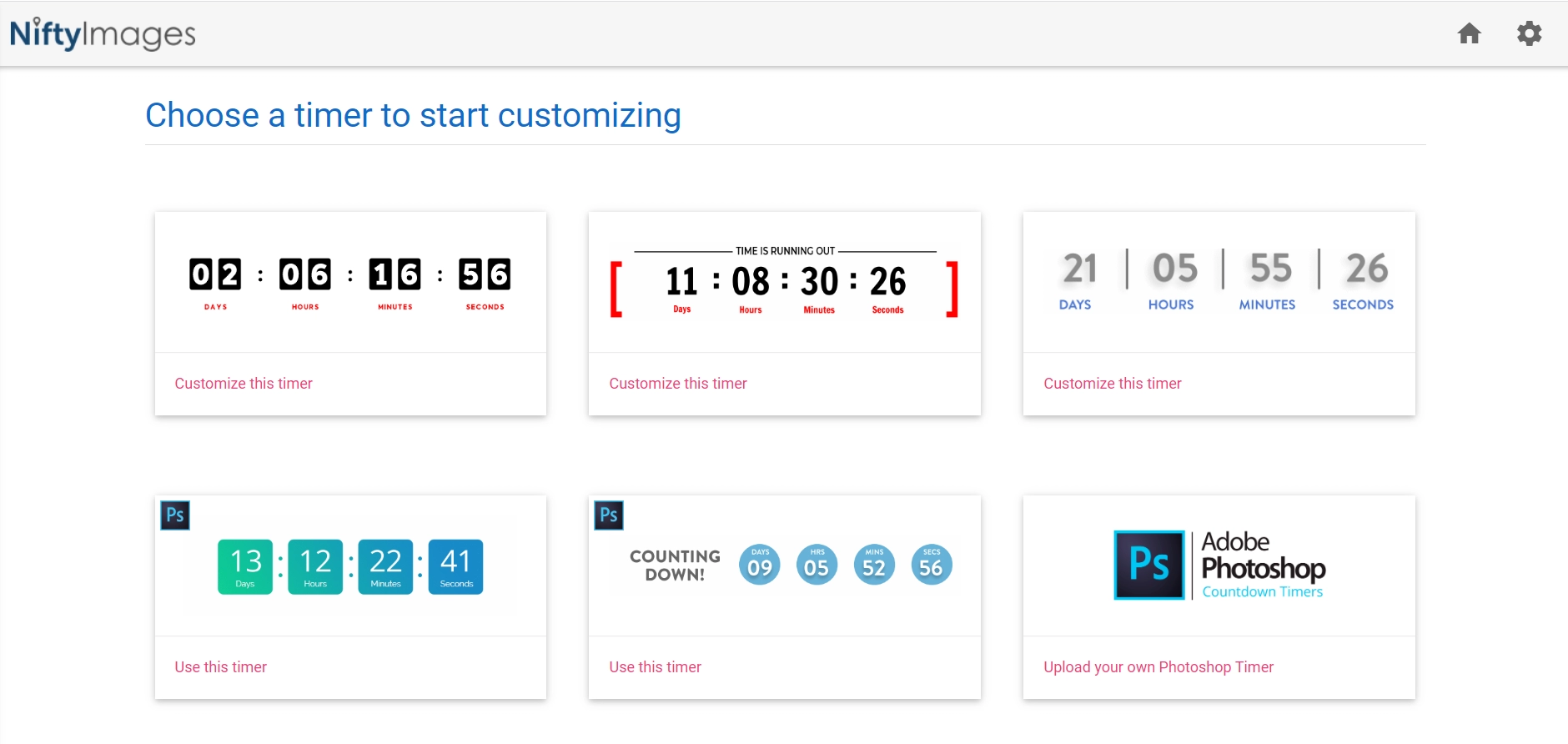 options de conception de compte à rebours de courrier électronique email countdown timer design options