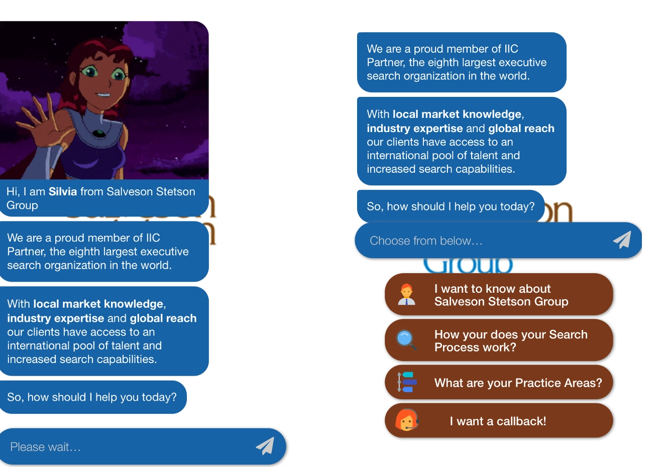 exemple de chatbot RH hr chatbot example