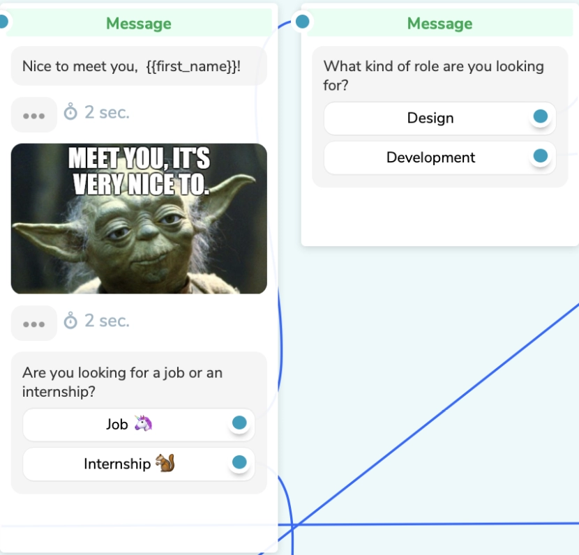 flux de chatbot des RH hr chatbot flow
