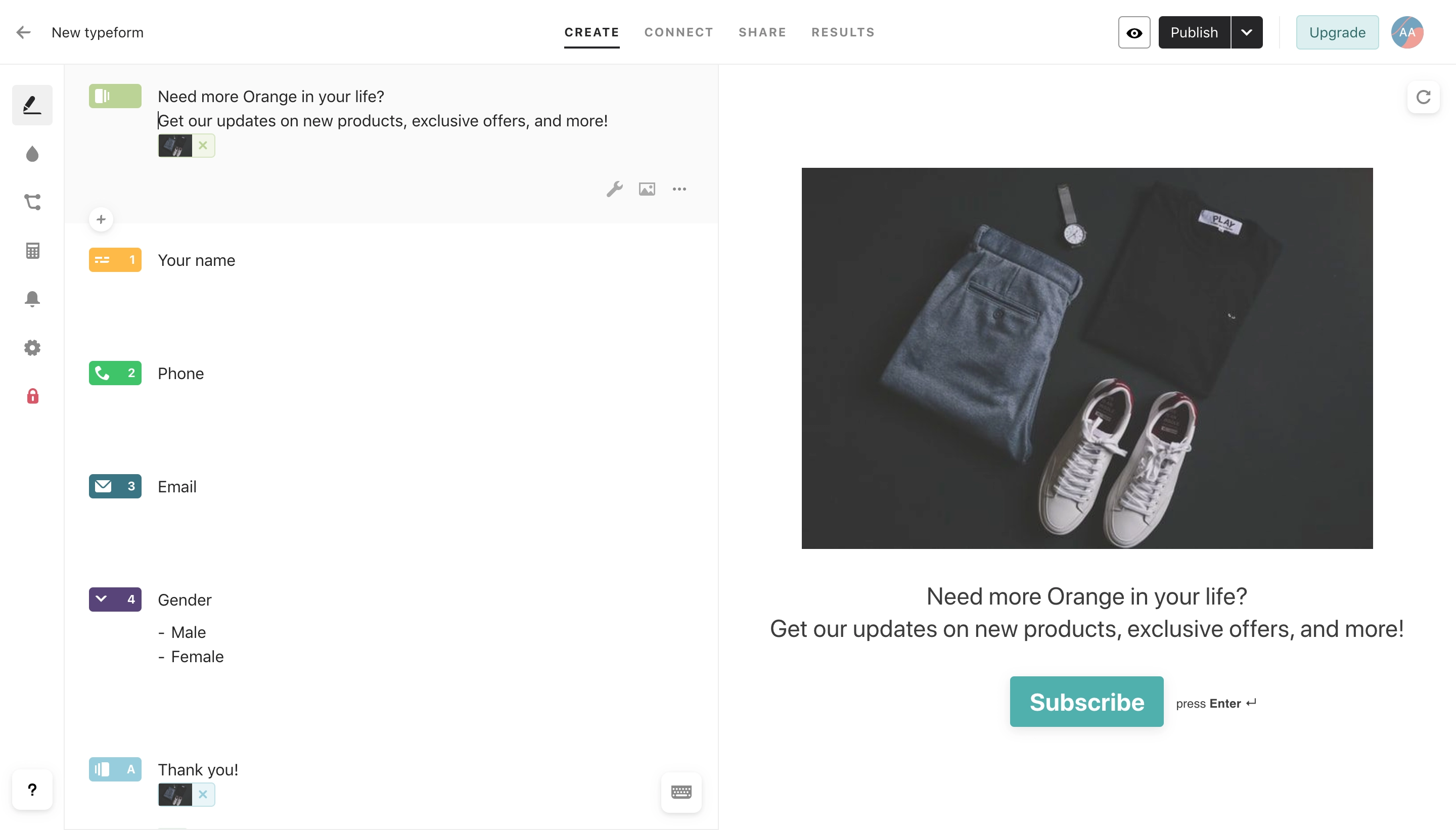 construtor de formulário typeform typeform form builder