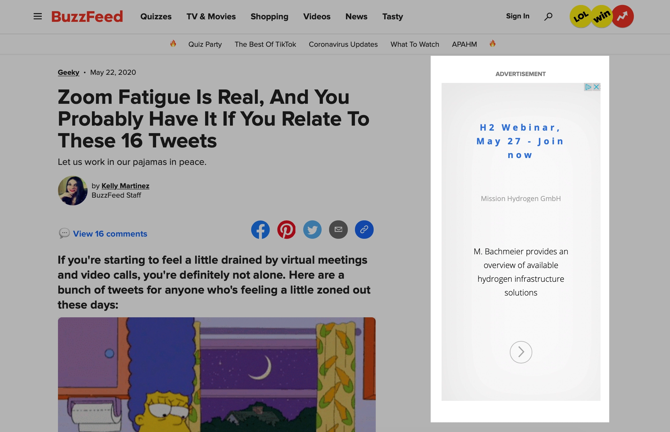 publicité ciblée sur buzzfeed targeted ad on buzzfeed