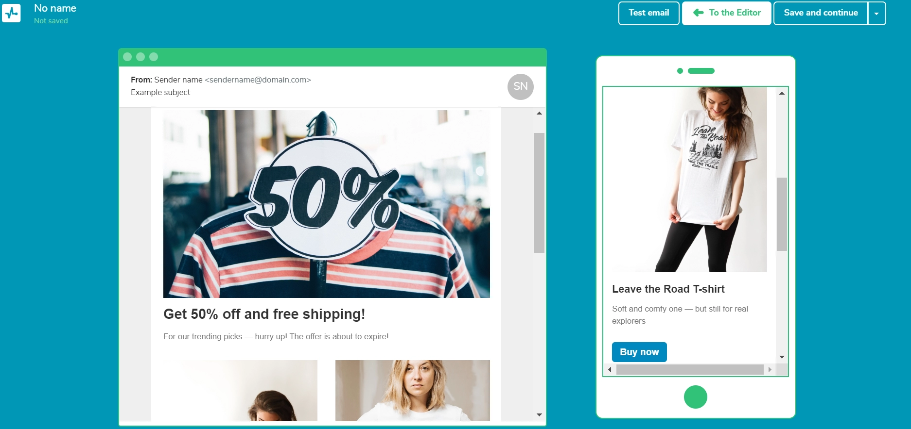 aperçu des e-mails dans sendpulse email preview in sendpulse