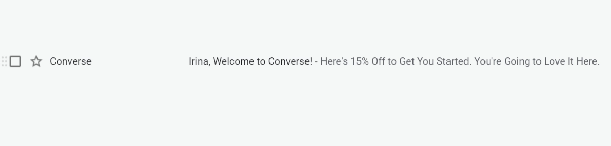 ligne d'objet personnalisée personalized subject line