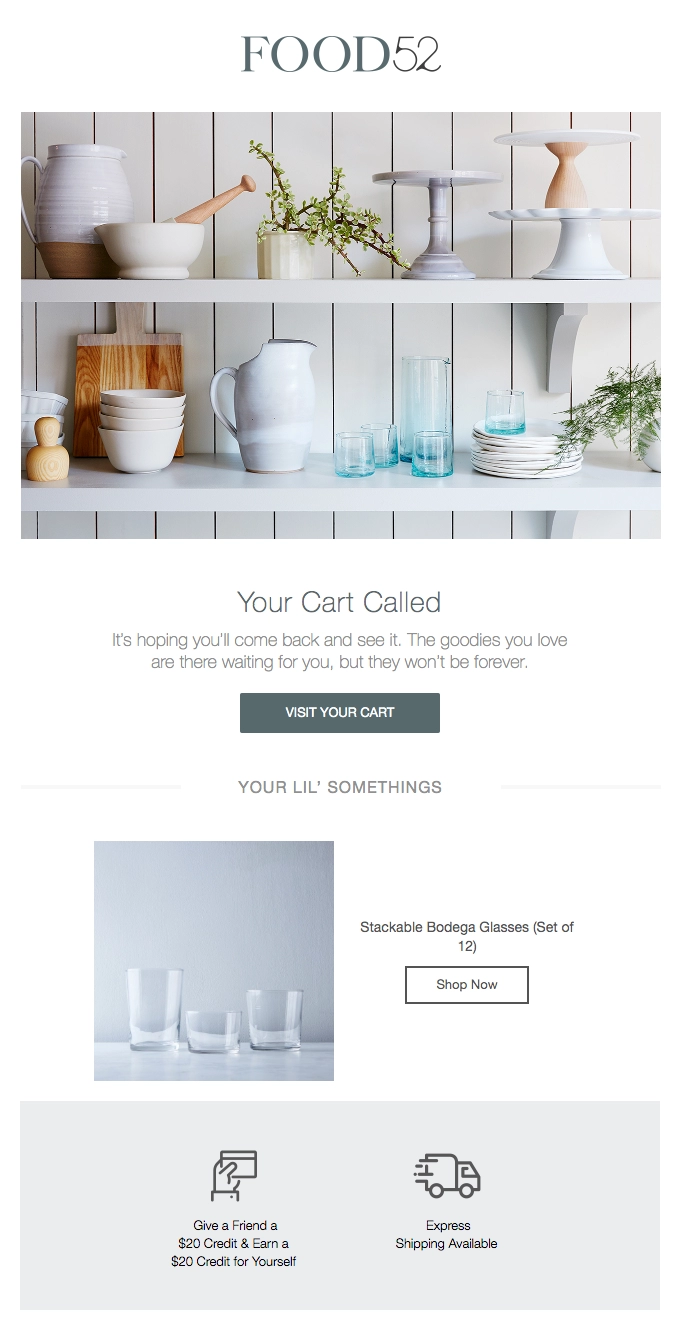 пример восстановления тележки cart recovery example