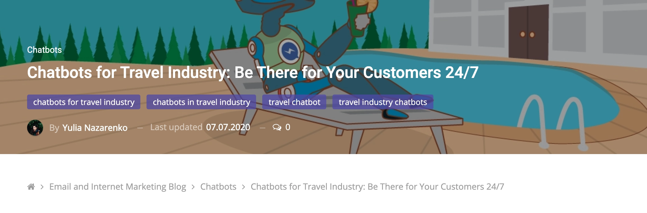 ตัวอย่างการใช้งาน Chatbot สำหรับการเดินทาง travel chatbot use-case example