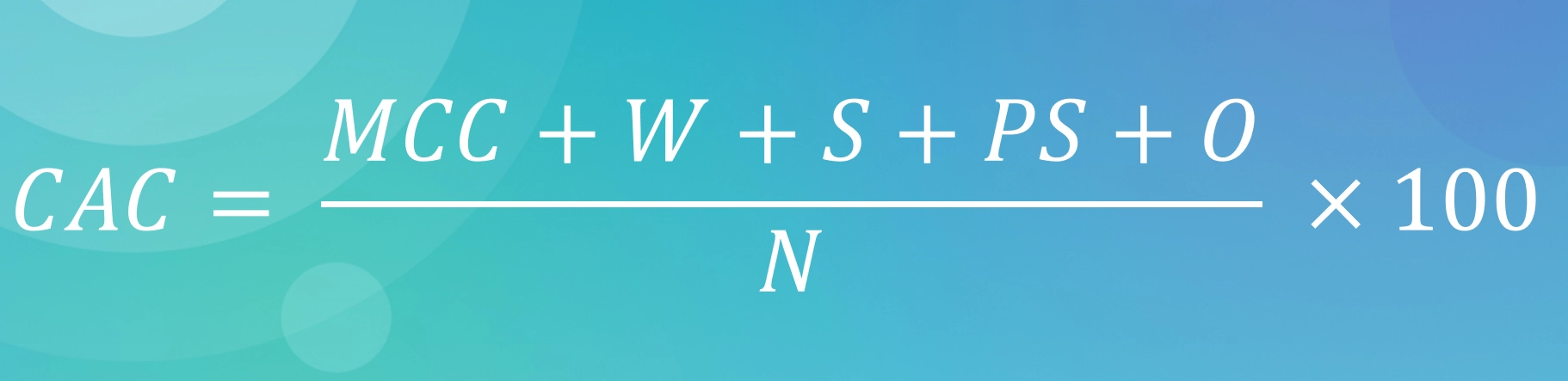 customer acquisition cost formula