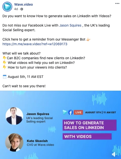 现场视频宣传 live video promo