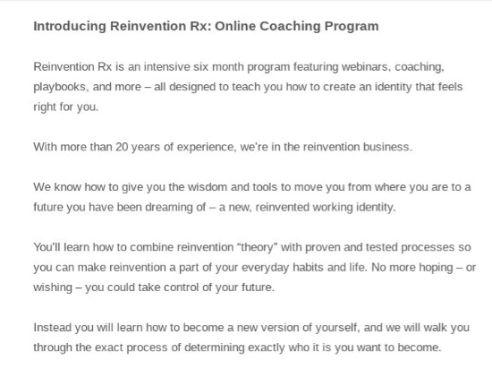 电子邮件推广在线课程的例子 example of email promoting online course