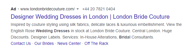 付費廣告示例 paid ad example