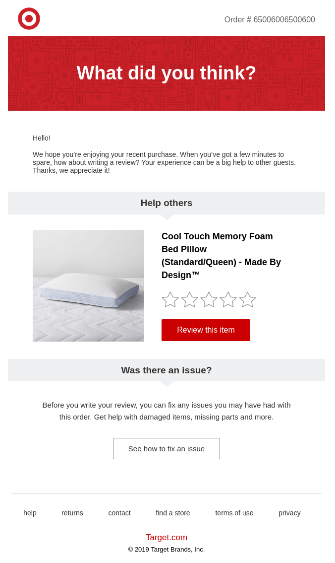 反馈邮件 feedback email