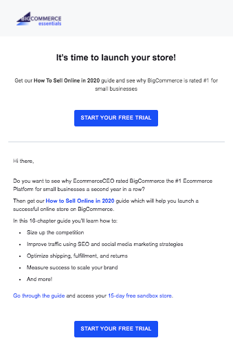 免费试用电子邮件 free trial email