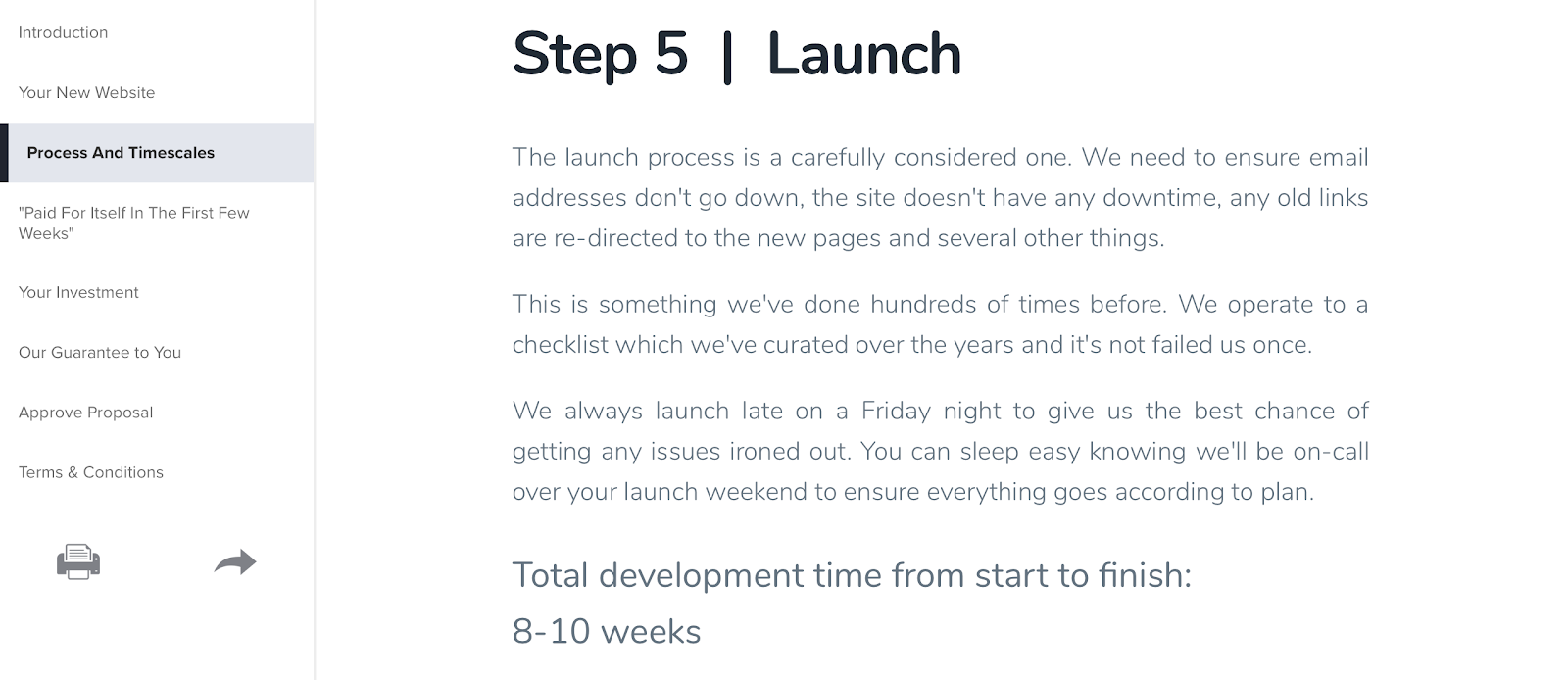 consolidarea unei propuneri de vânzare reinforcing a sales proposal