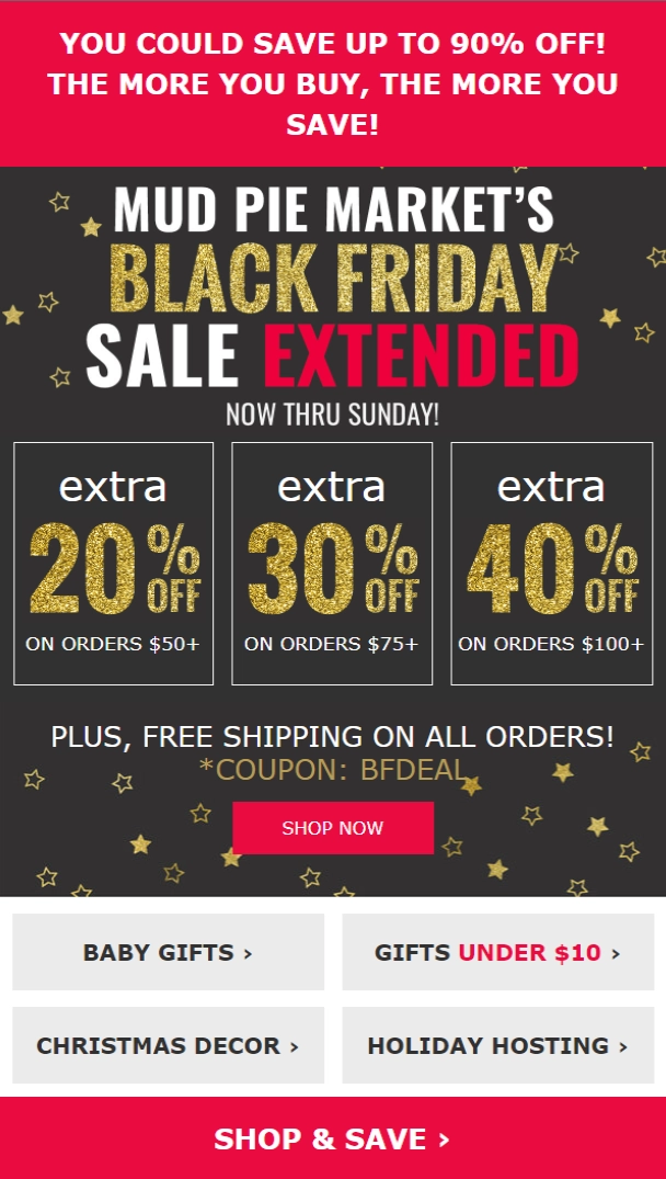 black friday email example