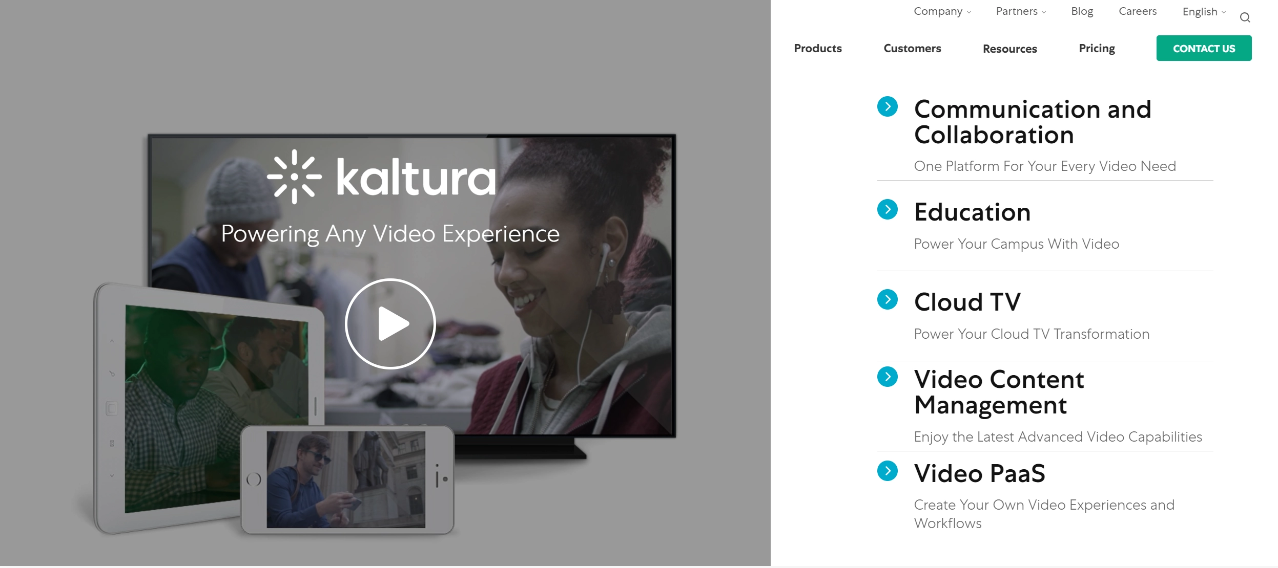 CMS vidéo Kaltura Kaltura video cms