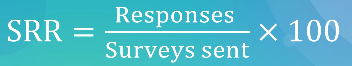 formula ratei sondajului de răspuns survey responce rate formula