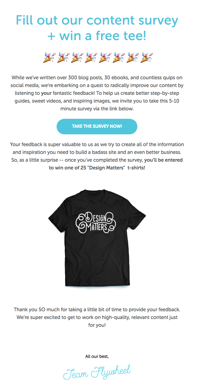 cadou pentru participarea la un sondaj gift for taking a survey