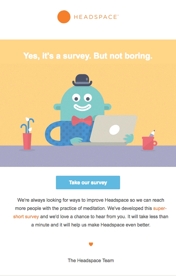 sondaj scurt din headspace short survey from headspace