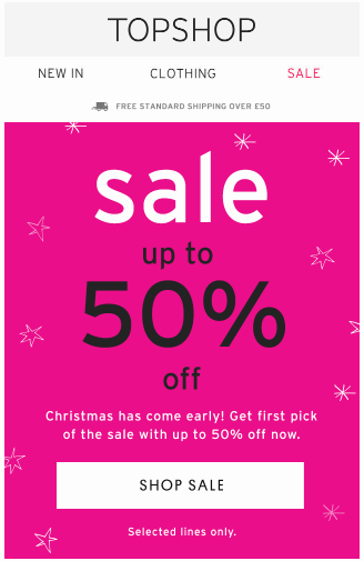 e-mail de Crăciun christmas email