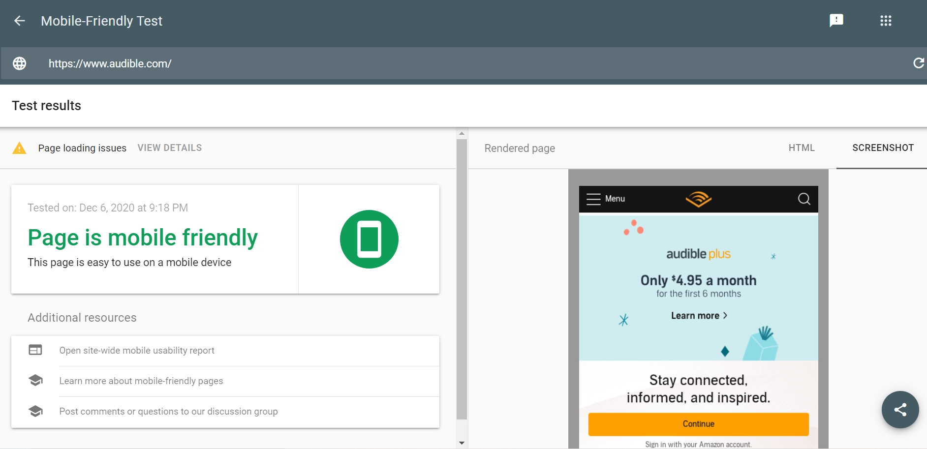 результаты тестов для мобильных устройств mobile friendly test results