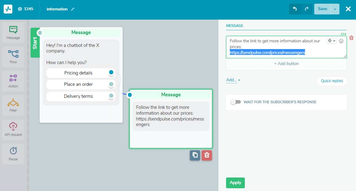 ссылки на чат-ботов chatbot links