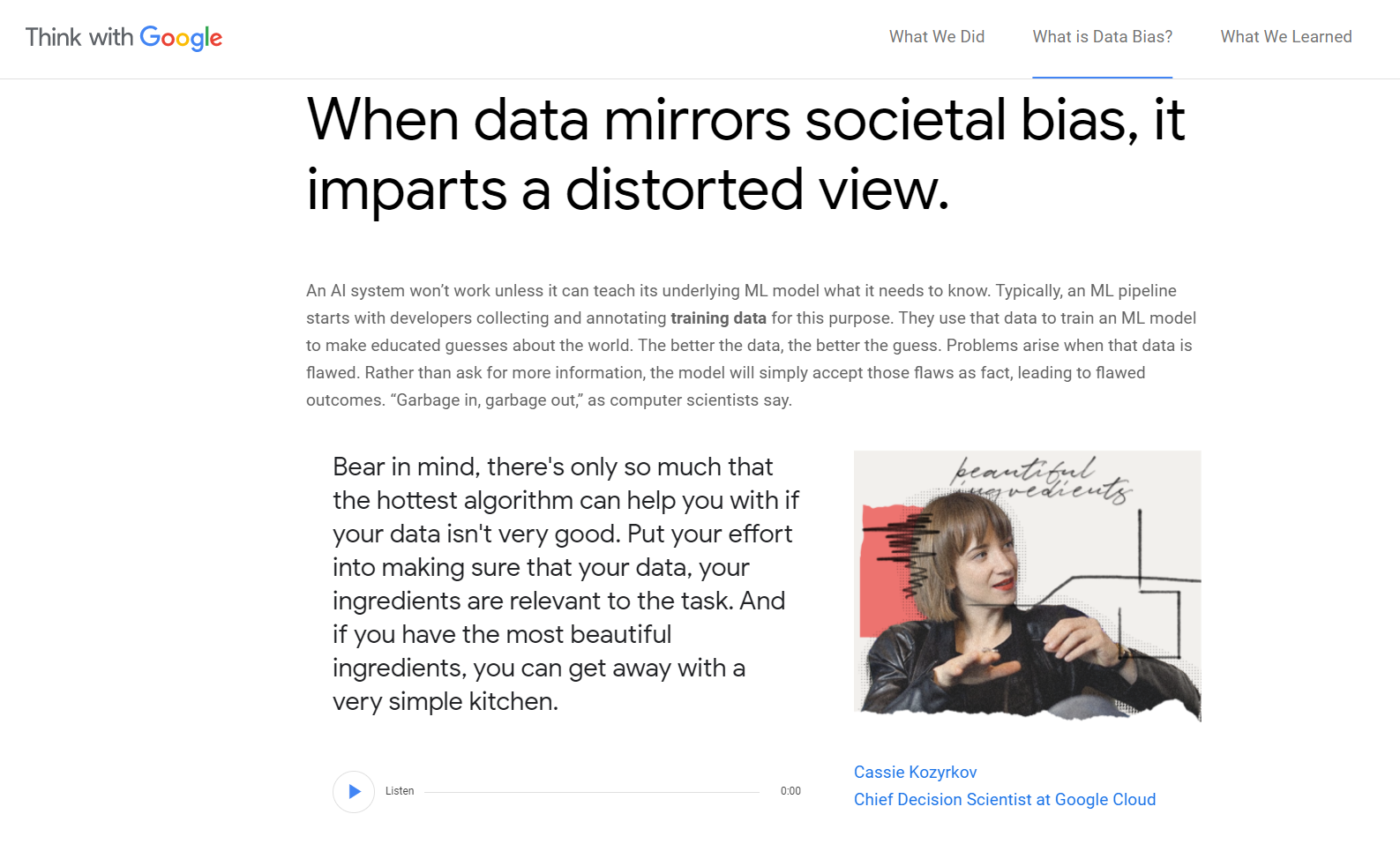 1ページのWebサイトの例 one-page website example