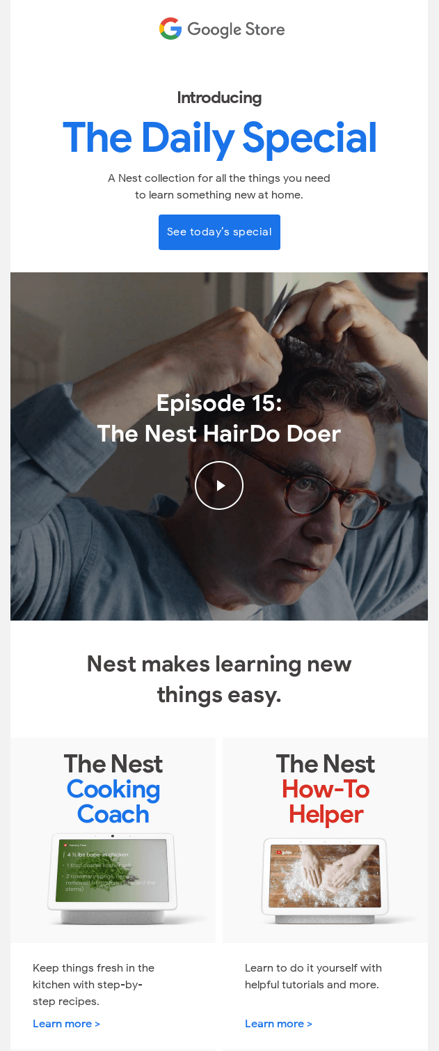 電子メールのビデオシリーズ video series in email
